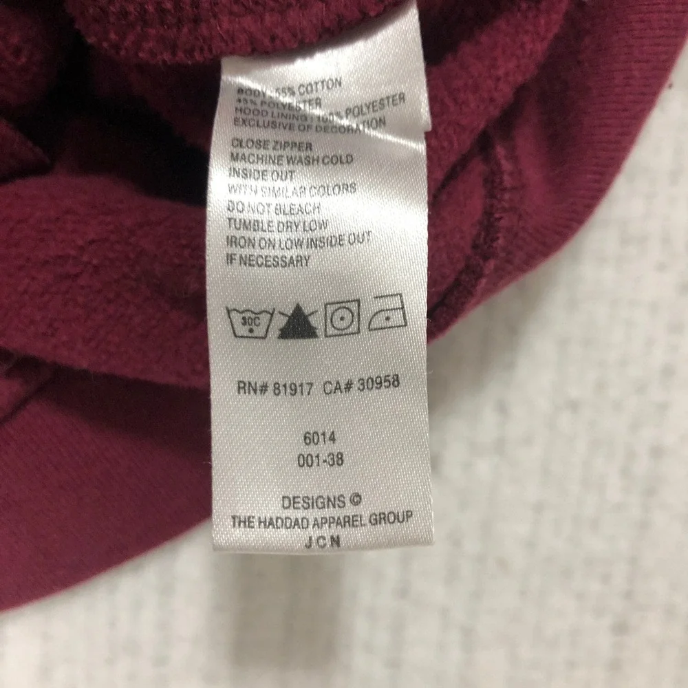 Nike Florida State Seminoles Zip Up Hoodie Maroon Kids‎ Youth Size S